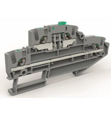 Двухуровневая клемма с размыкателем на 2,5 кв.мм