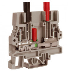 SCB.6/CDGR, тестовый с разъединителем для амперметра 6 кв.мм серый