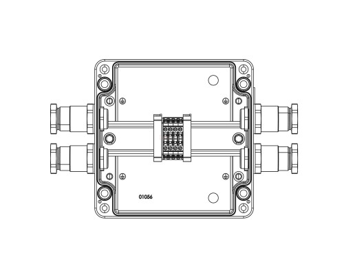 1201.171.22.121O | TBE-A-17-(4xCBC.2)-2xKH2MHK(B)-2xKH2MHK(D)1Ex e IIC Т5 Gb / Ex tb IIIC T95°C Db IP66