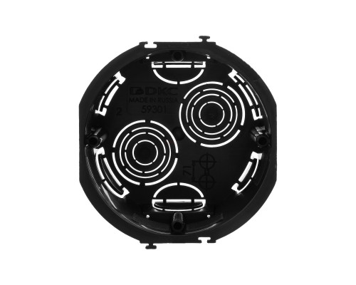 59301 | Подрозеточная коробка для сплошных стен, черная, под 2 модуля