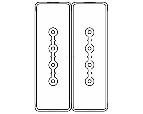 LTC25FSP41AA000 | Секция прямая шинопровод 2+2 точек отвода L=3000мм Cu 4P+4P 25A