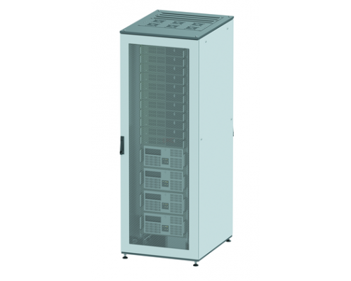 R5IT2461PF | Напольный 19 IT-корпус ДКС серии CQE 24U 600х1200х1000, двери перфорированная+перфорированная, панели для крыши, кабельный ввод,RAL7011/7035