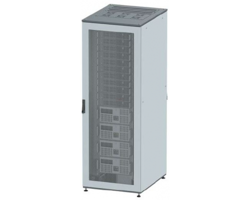 R5IT4766PF | Напольный 19 IT-корпус ДКС серии CQE 47U 600х2200х600, двери перфорированная+перфорированная, панели для крыши, кабельный ввод,RAL7011/7035