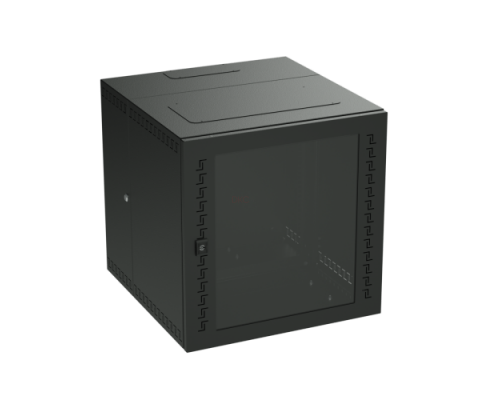 R5STI0965GSB | IT-корпус навесной STI 19 9U, 500х600х650, дверь с закаленным стеклом, RAL9005