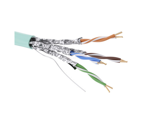 RN6AUFA03AQ | Кабель CAT 6A, U/FTP, Hг(A)-LSLTx, бухта 500м, аква