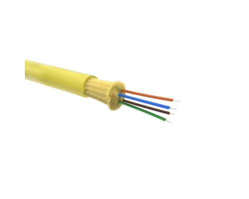 RNDTIN9S4LSYL | Кабель волоконно-оптический DT OS2,9/125 мкм,4 волокна в плотном буферном покрытии