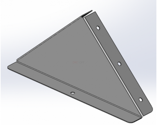 UKH202HDZL | Заглушка к двускатной крышке 200, цинк ламель (аналог гор.цинк)