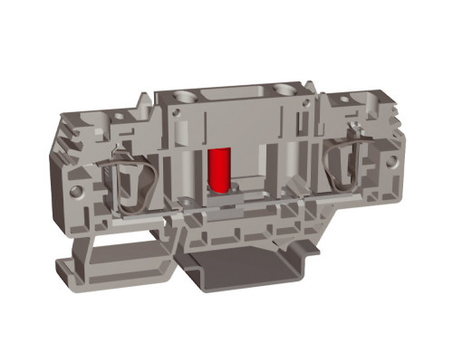 ZHB100GR | HSCB.4GR, тестовый с разъединителем, серый , 4 кв.мм